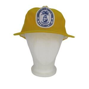 U.S. Navy Commander Navel Surface Force Atlantic Fleet Yellow Snapback Hat VTG
